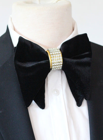 Herrenfliege, Fliege für Herren, Schleife Herren, Männer Fliege, Fliege elegant, Satin Fliege, Samt Fliege, Fliege mit Strasssteinen, Glänzende Fliege, Hochzeit, Festlich, Business
