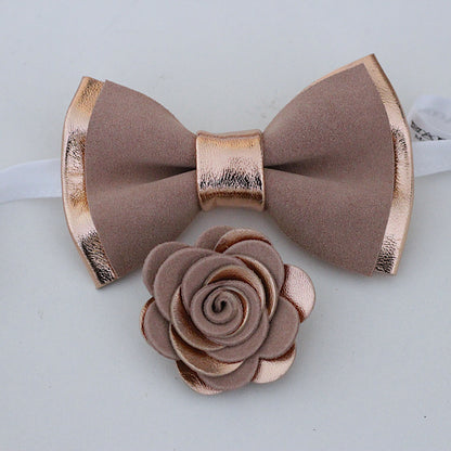 Rosegoldene Herren Fliege